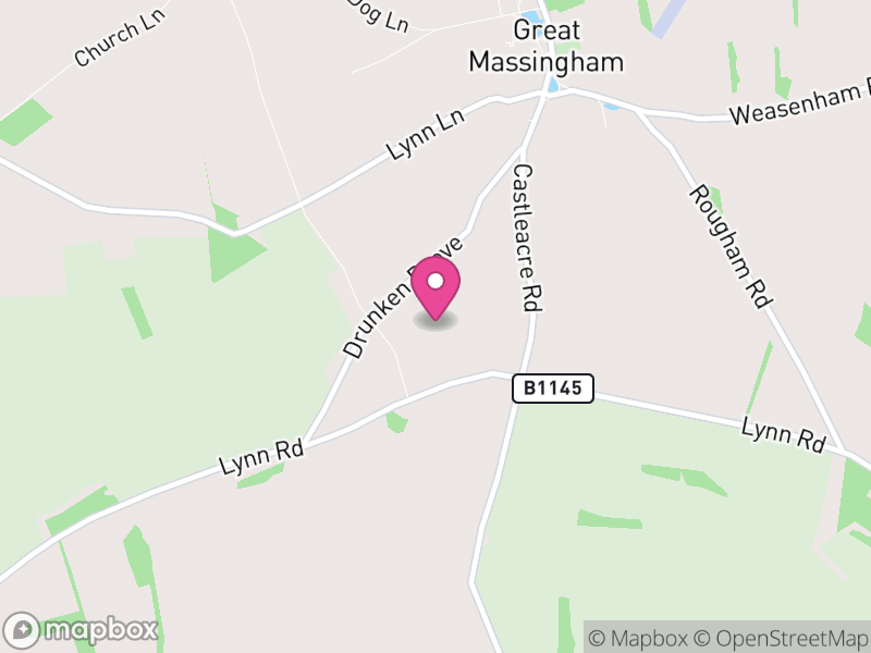 Map of Great Massingham, King's Lynn and West Norfolk