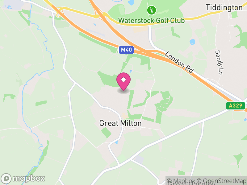 Map of Great Milton, South Oxfordshire