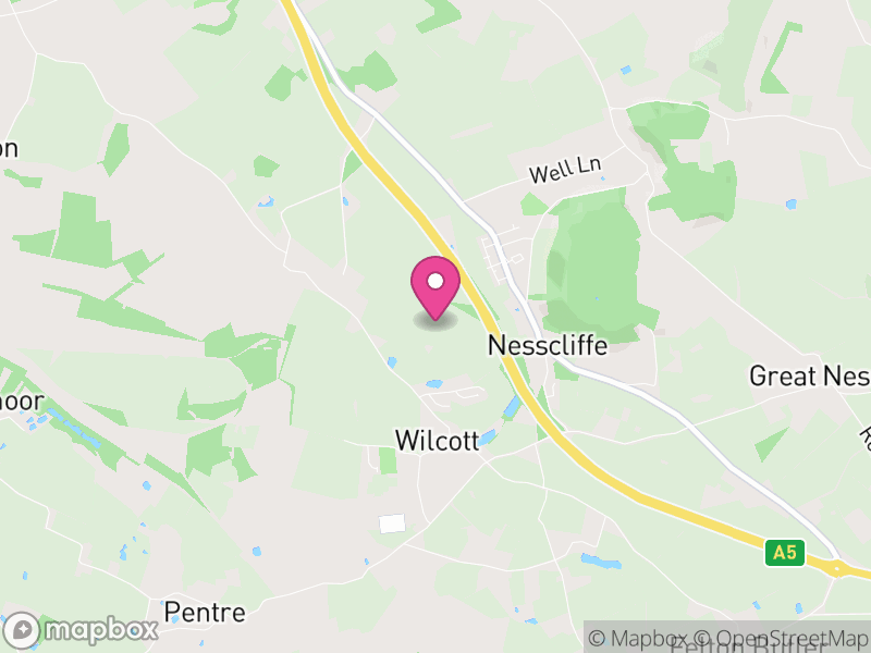 Map of Great Ness, England