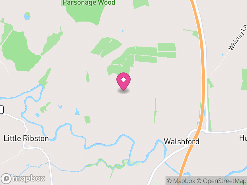 Map of Great Ribston with Walshford, North Yorkshire