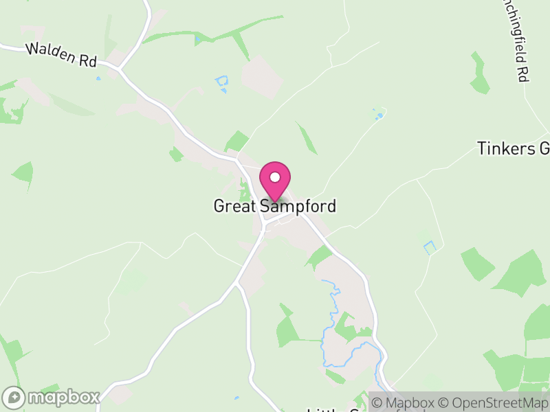 Map of Great Sampford, Uttlesford