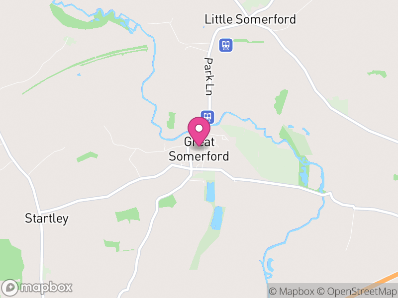 Map of Great Somerford, Wiltshire