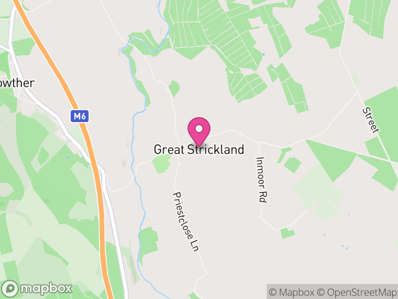 Map of Great Strickland, Westmorland and Furness