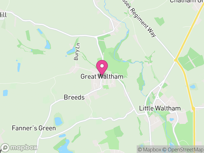 Map of Great Waltham, Chelmsford
