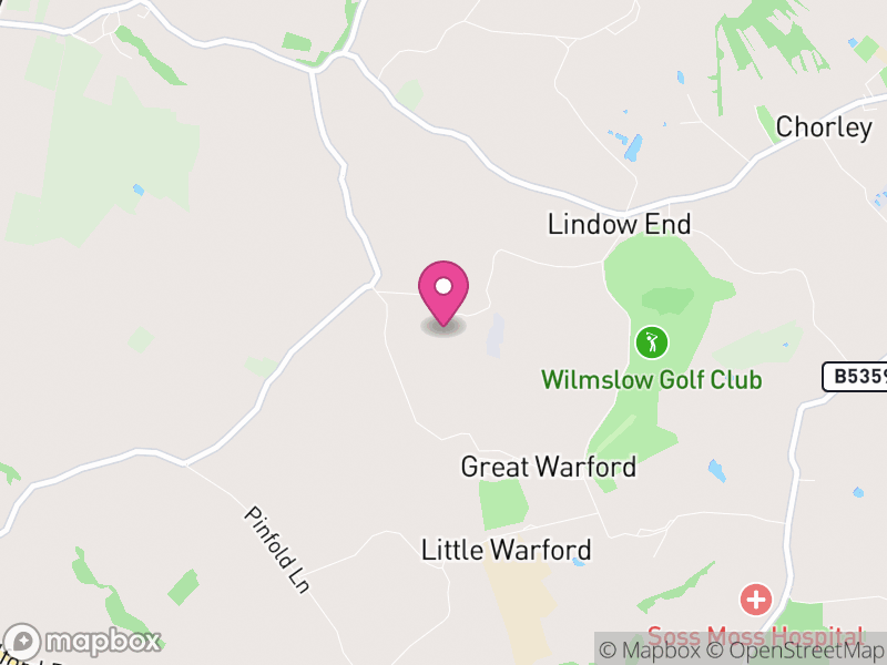 Map of Great Warford, Cheshire East