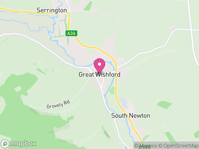 Map of Great Wishford, Wiltshire