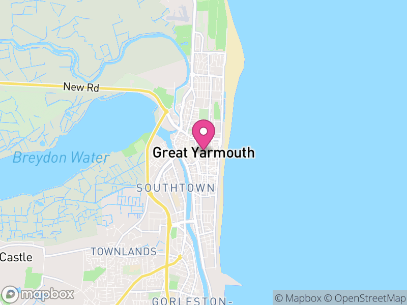 Map of Great Yarmouth, Norfolk