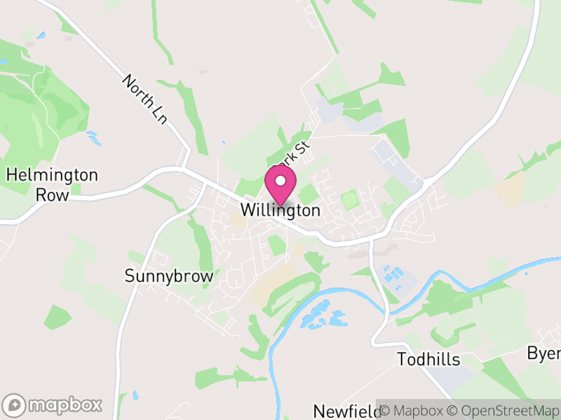 Map of Greater Willington, County Durham