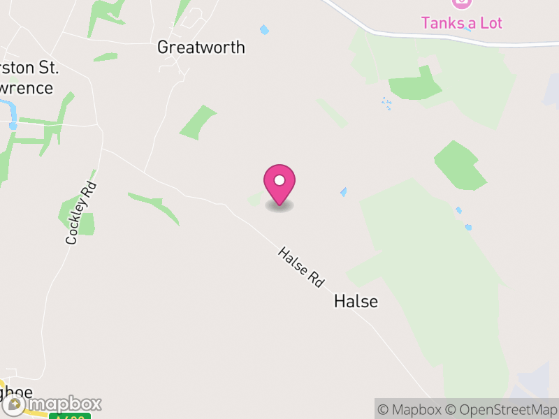 Map of Greatworth and Halse, West Northamptonshire