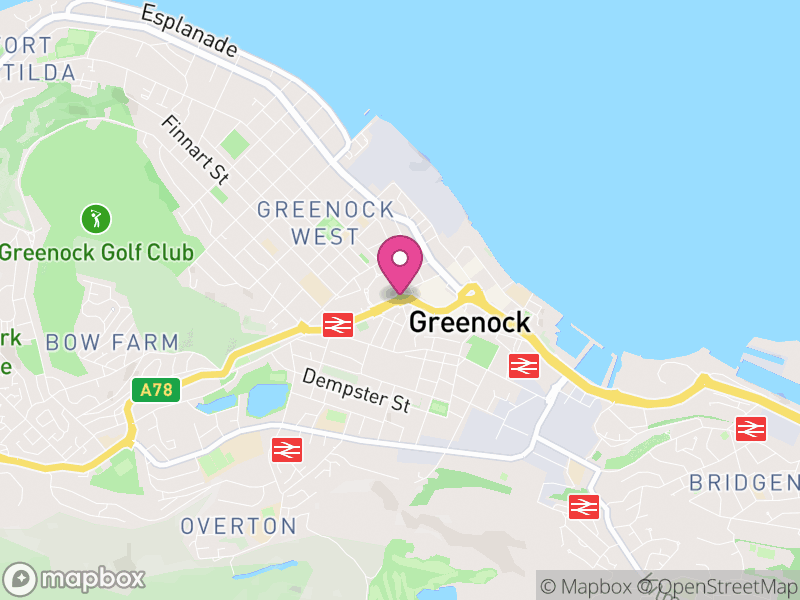 Map of Greenock