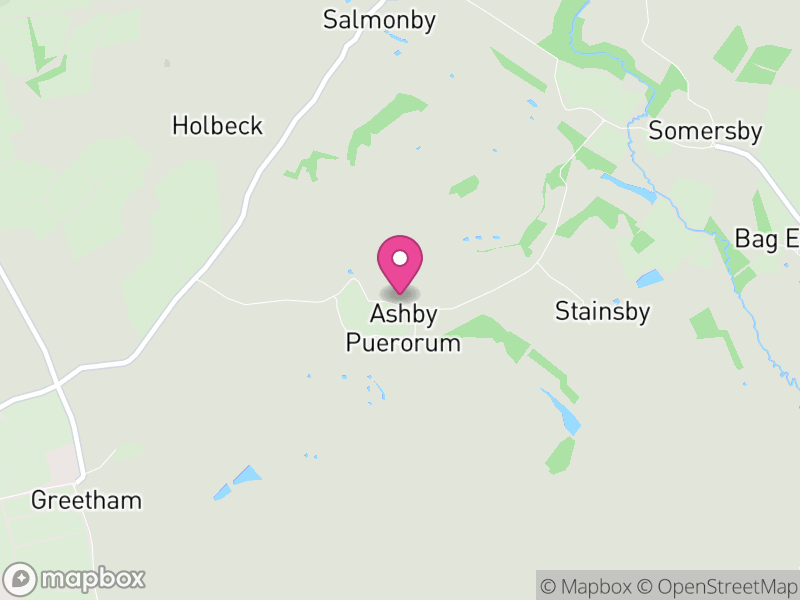 Map of Greetham with Somersby, East Lindsey