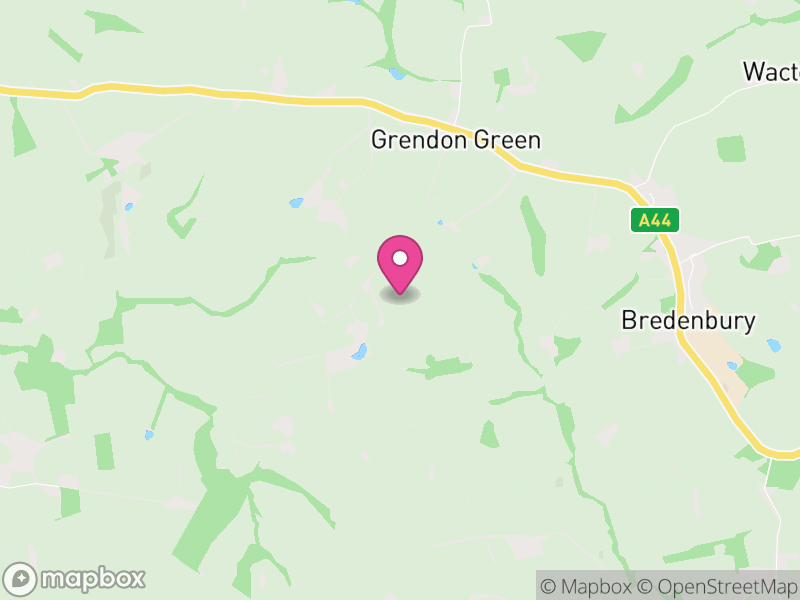 Map of Grendon Bishop, Herefordshire
