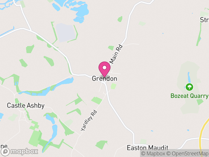 Map of Grendon, North Northamptonshire