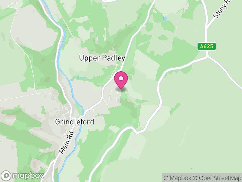 Map of Grindleford, Derbyshire Dales