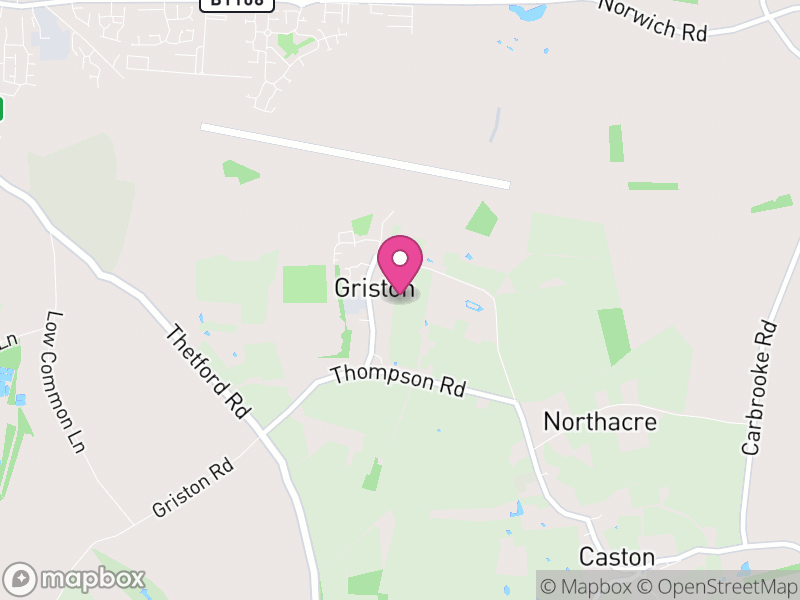 Map of Griston, Breckland