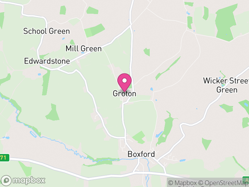 Map of Groton, Babergh