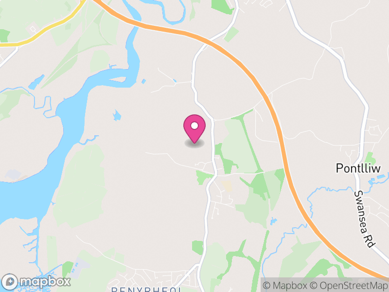 Map of Grovesend and Waungron, Swansea