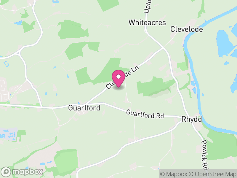 Map of Guarlford, Malvern Hills
