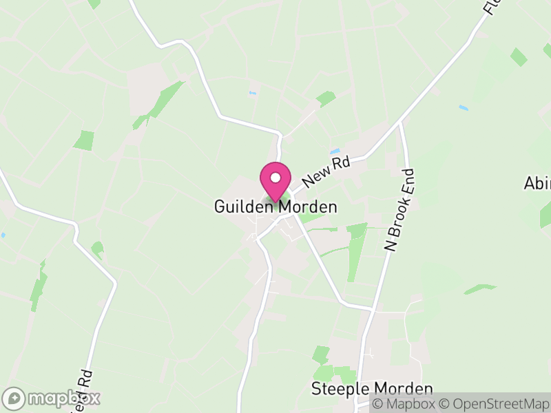 Map of Guilden Morden, South Cambridgeshire