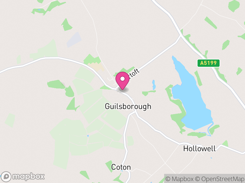 Map of Guilsborough, West Northamptonshire