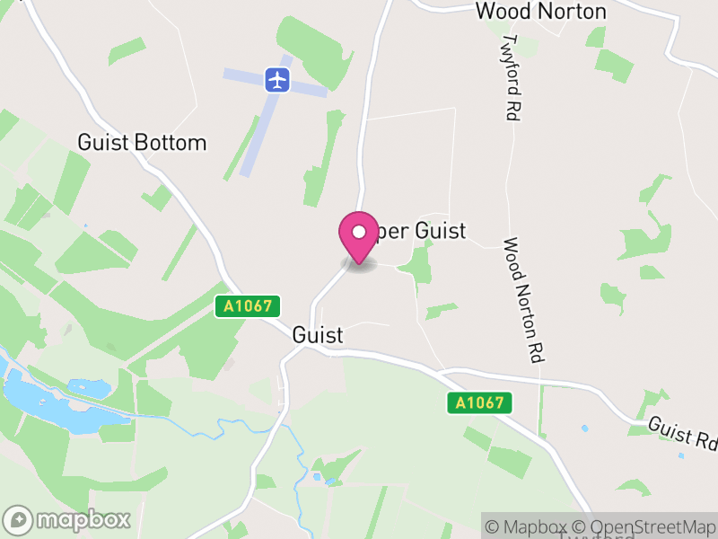 Map of Guist, Breckland