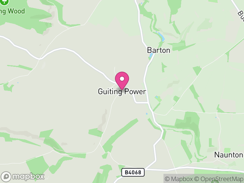 Map of Guiting Power, Cotswold