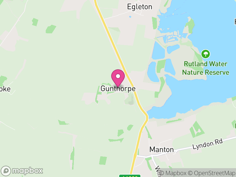 Map of Gunthorpe, Rutland