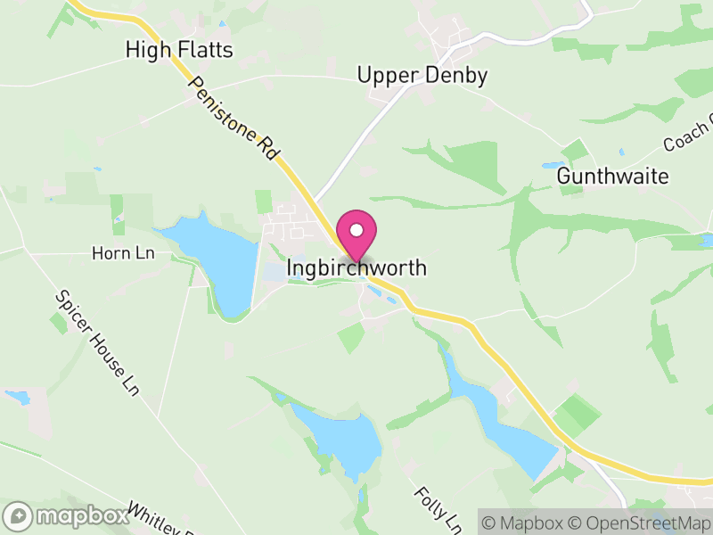 Map of Gunthwaite and Ingbirchworth, Barnsley