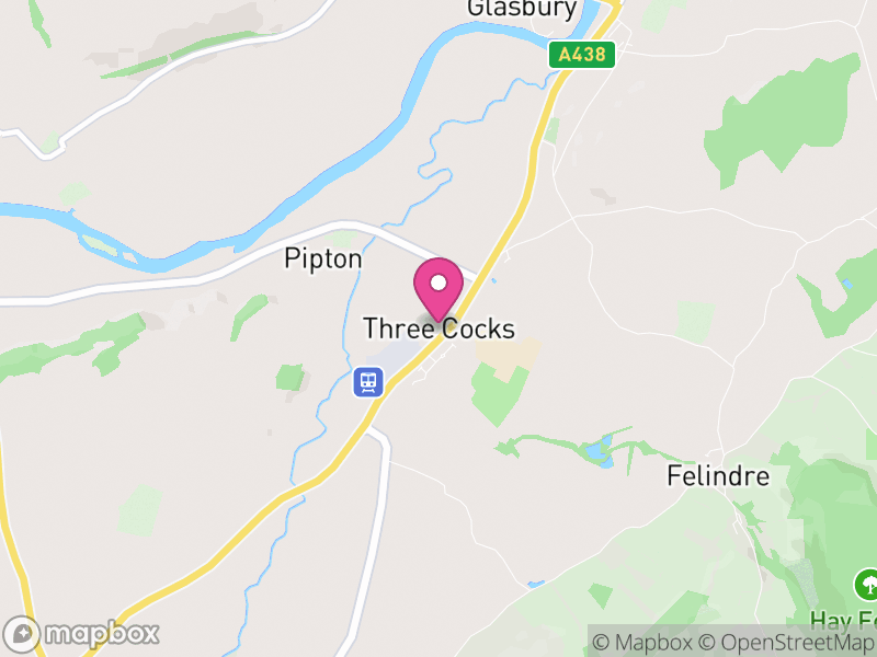 Map of Gwernyfed, Powys