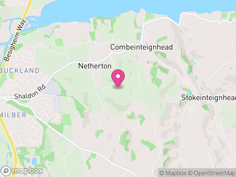 Map of Haccombe with Combe, Teignbridge