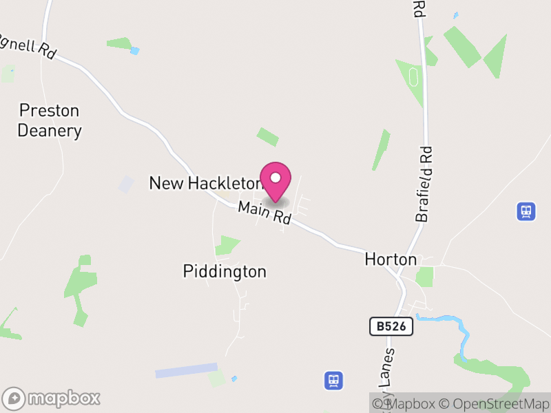 Map of Hackleton, West Northamptonshire