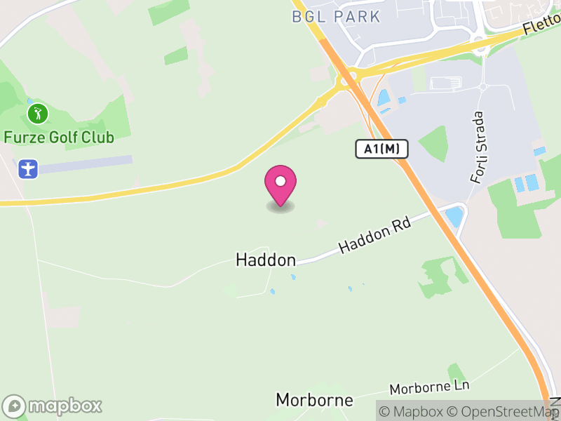 Map of Haddon, Huntingdonshire