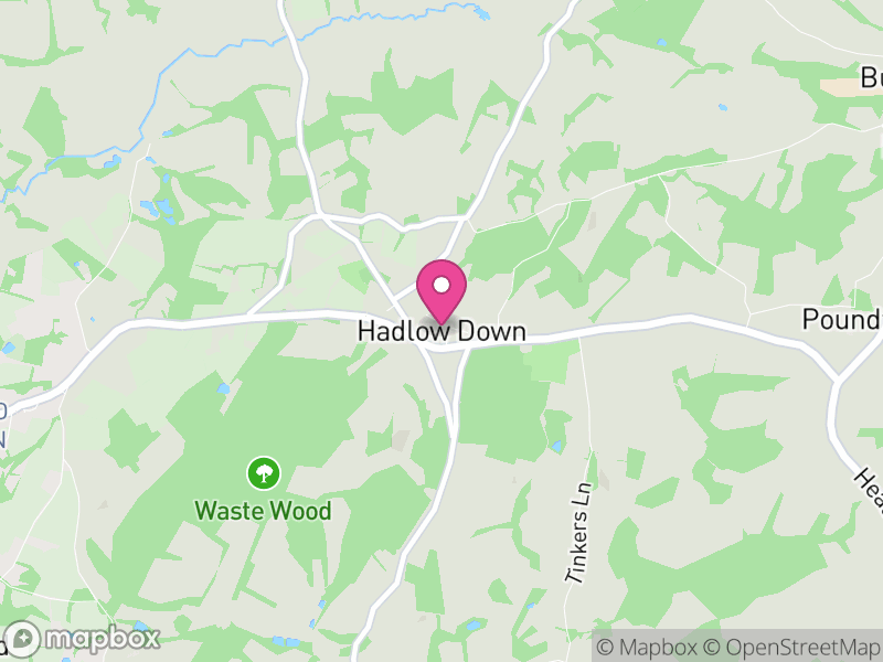 Map of Hadlow Down, Wealden