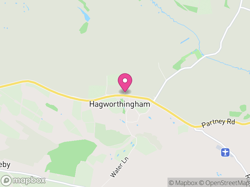 Map of Hagworthingham, East Lindsey