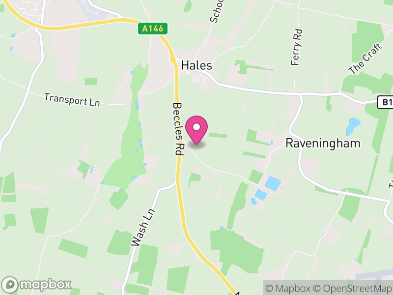 Map of Hales, South Norfolk