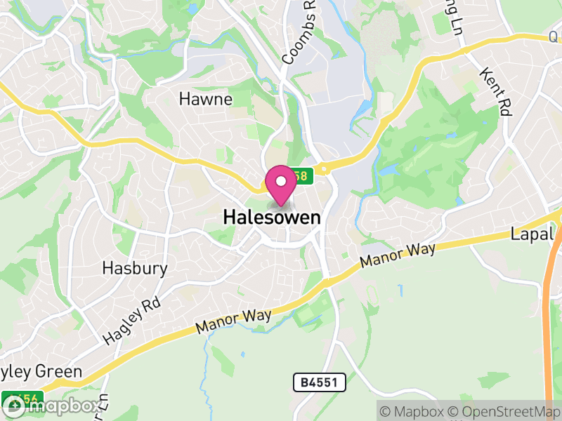 Map of Halesowen