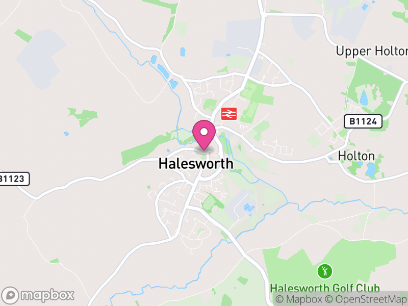 Map of Halesworth, East Suffolk