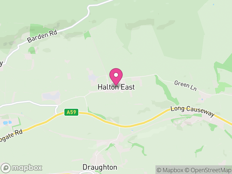 Map of Halton East, North Yorkshire