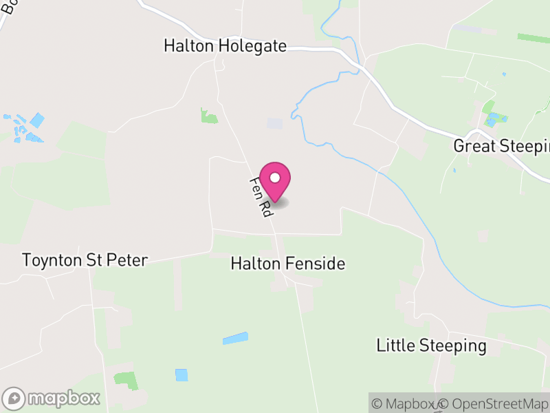 Map of Halton Holegate, East Lindsey
