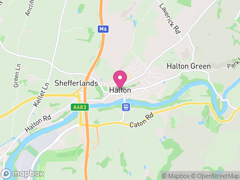 Map of Halton-with-Aughton, Lancaster, Lancashire, England