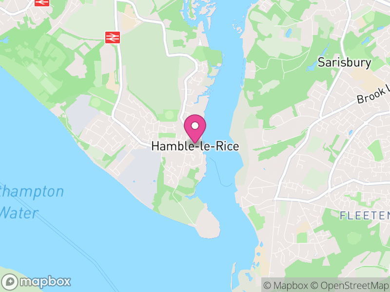 Map of Hamble-le-Rice, Eastleigh