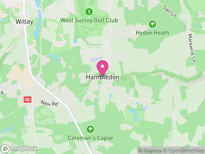 Map of Hambledon, Waverley
