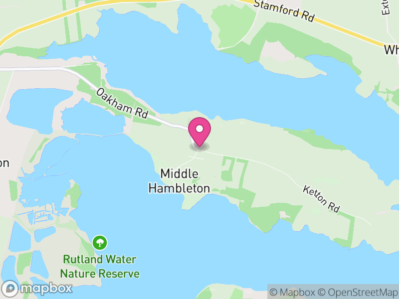 Map of Hambleton, Rutland