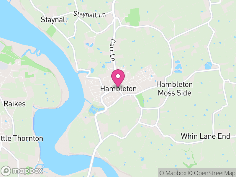 Map of Hambleton, Wyre