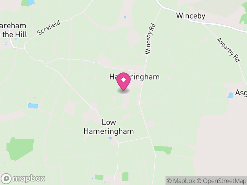 Map of Hameringham, East Lindsey