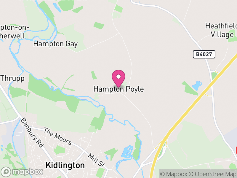 Map of Hampton Gay and Poyle, Cherwell