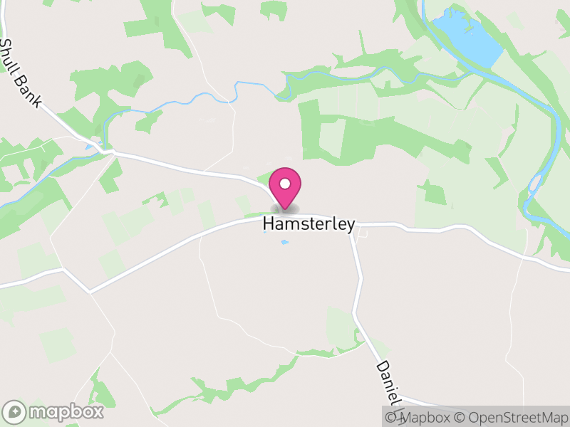 Map of Hamsterley, County Durham