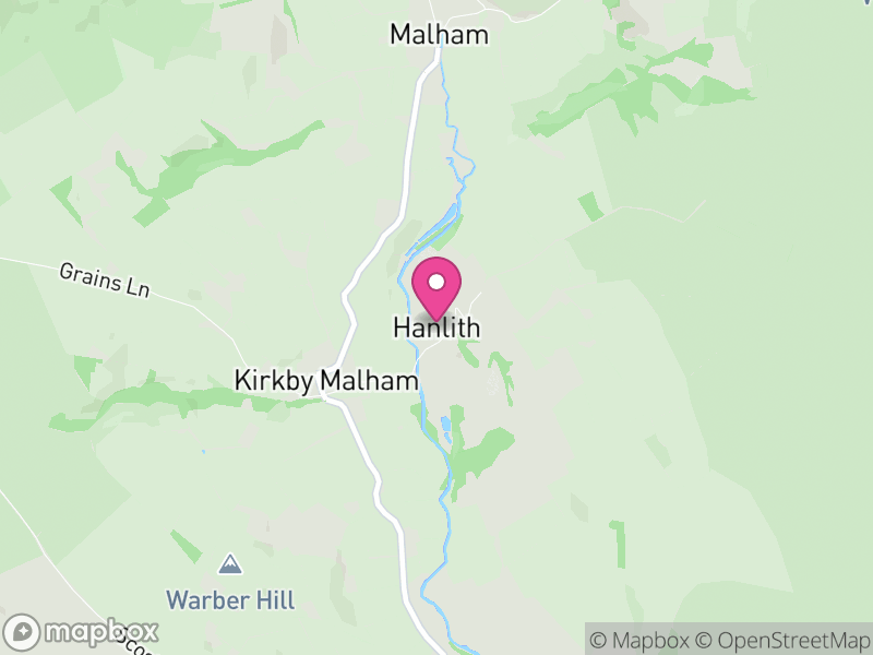 Map of Hanlith, North Yorkshire