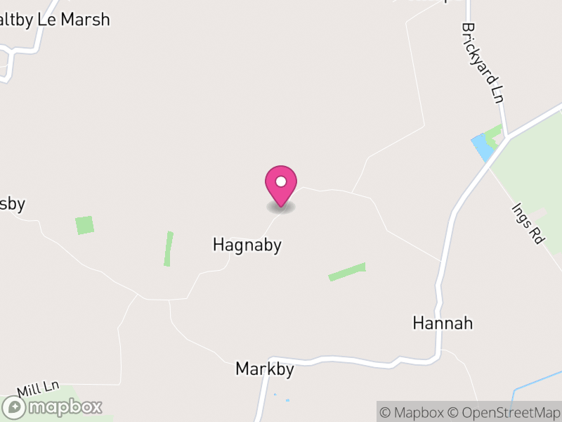 Map of Hannah cum Hagnaby, East Lindsey