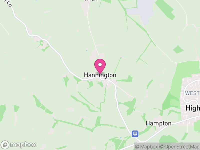 Map of Hannington, Swindon